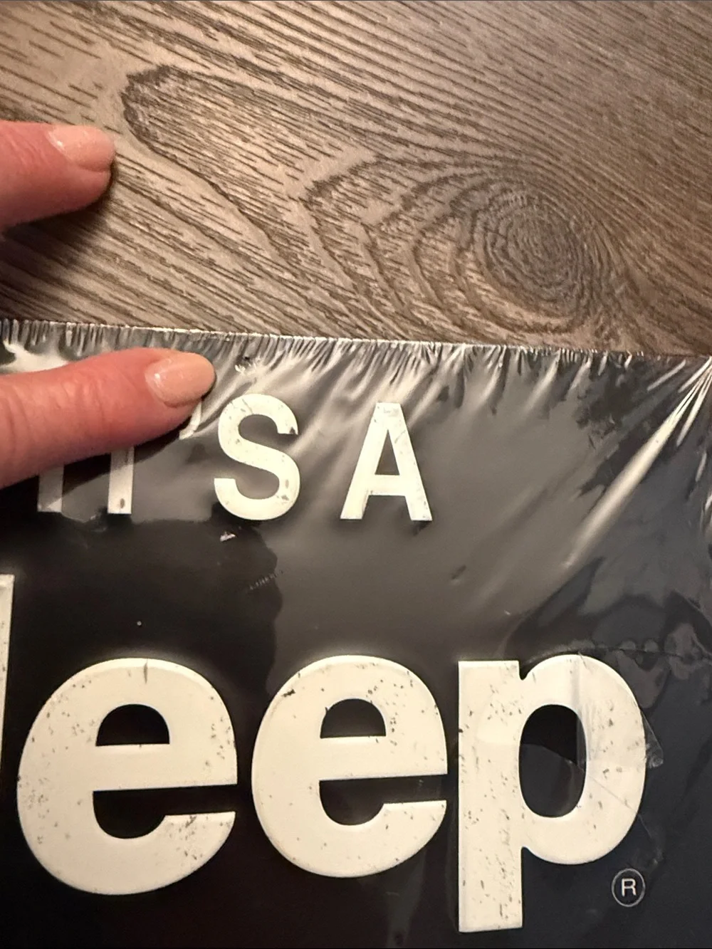 Jeep Black and White 'It's A Jeep Thing' Metal Sign